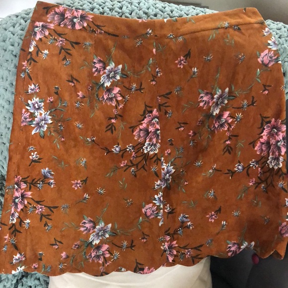 Chance floral corduroy skirt XL - Picture 1 of 6